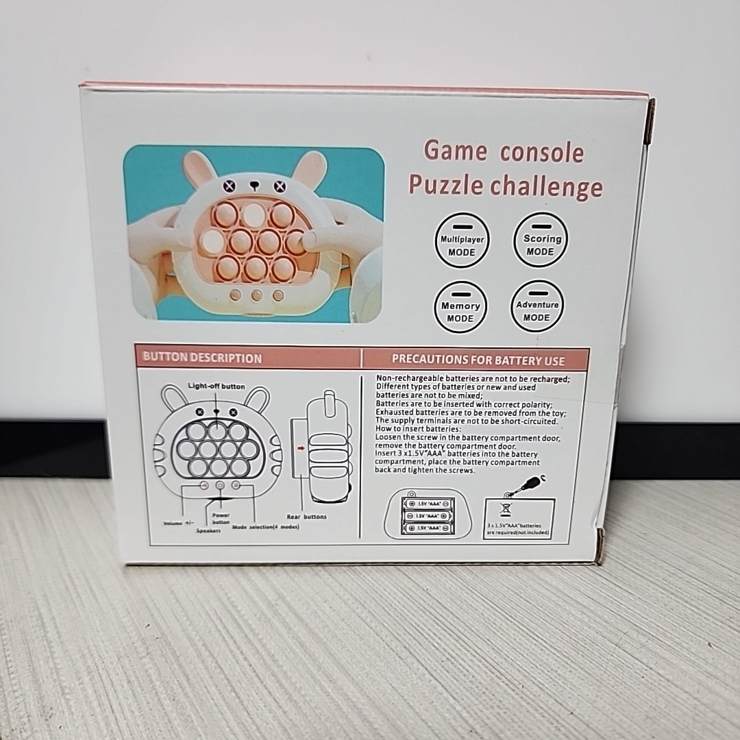 Speed Push Puzzle Game Machine Push Fidget Toy Sensory Anxiety Stress Relief