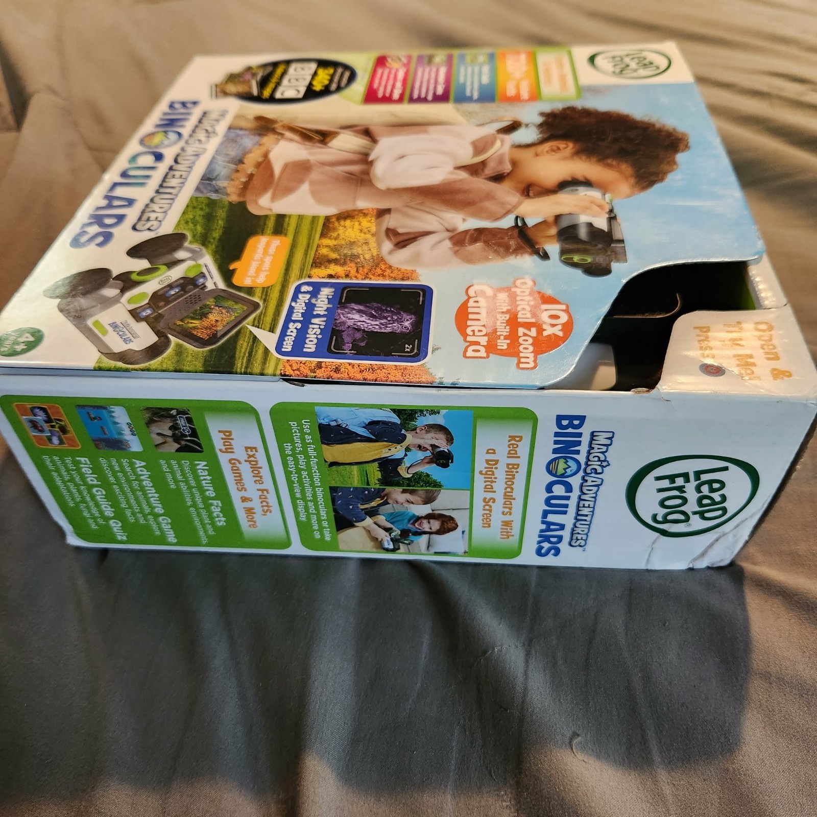 Leap Frog Magic Adventures Binoculars, Screen Capture, Night Vision For Kids NEW