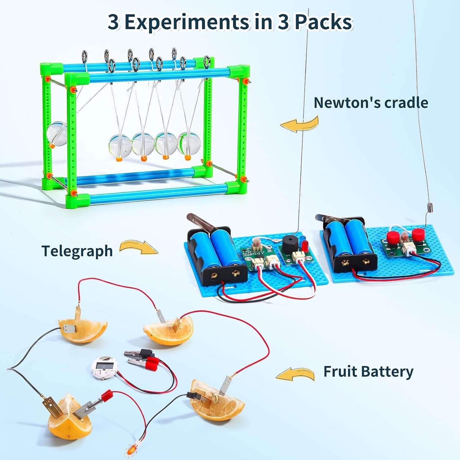 4 Set STEM Science Kits for Kids Age 8-12, 7-in-1 Science Experiments Crafts Pro