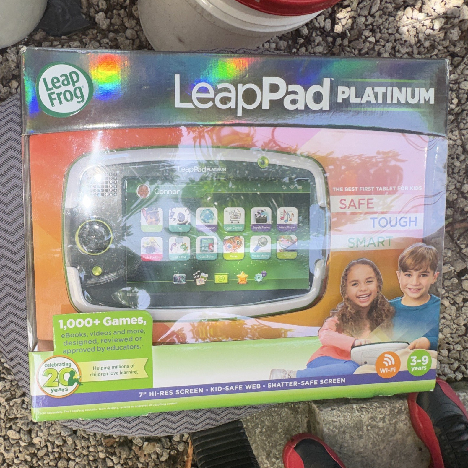 LeapFrog LeapPad Platinum Kids Learning Tablet, Wi-Fi, Green, Ages 3-9