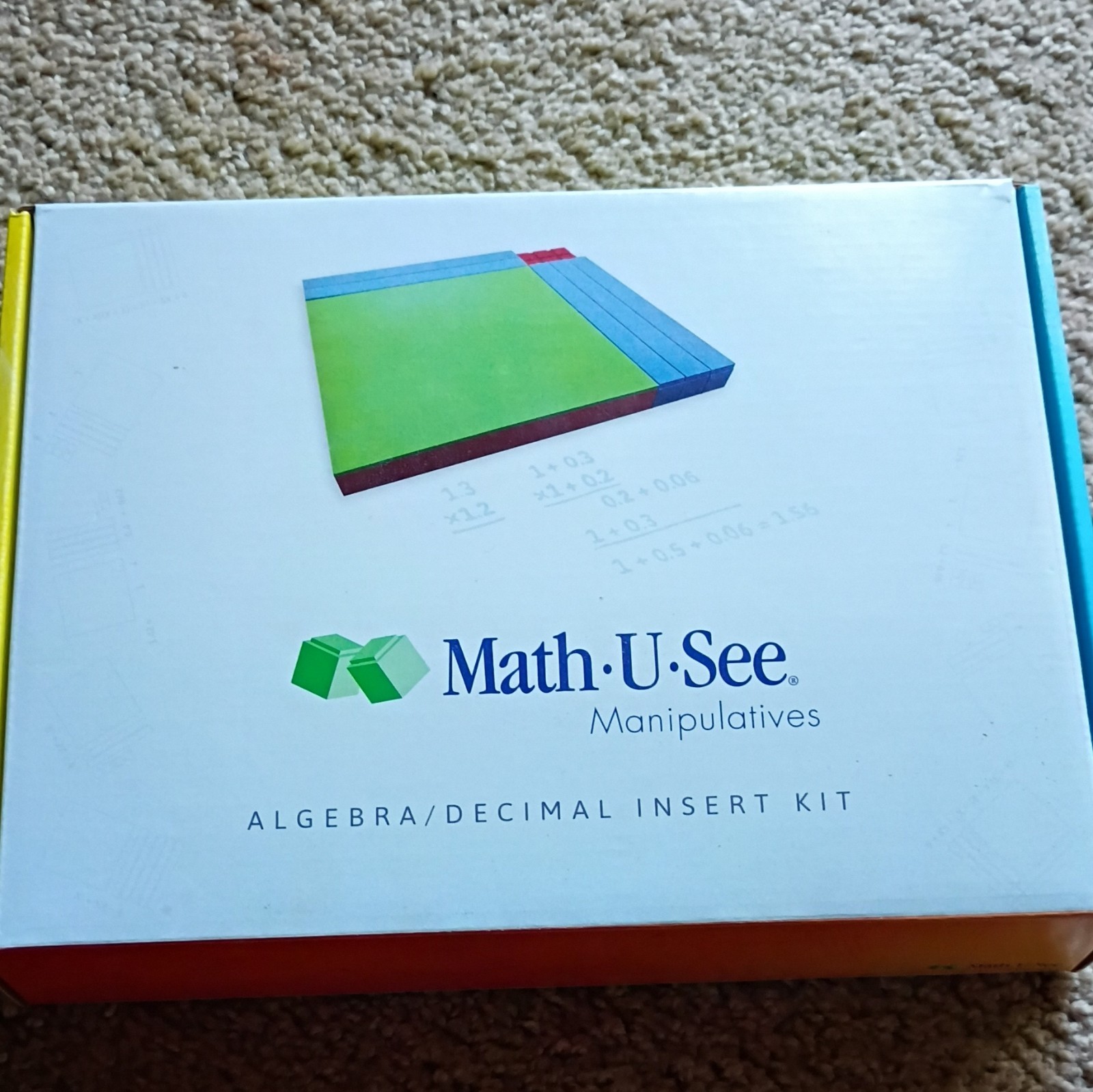 Math-U-See Algebra/Decimal Insert Kit Manipulatives, Ages 4 Years & Up