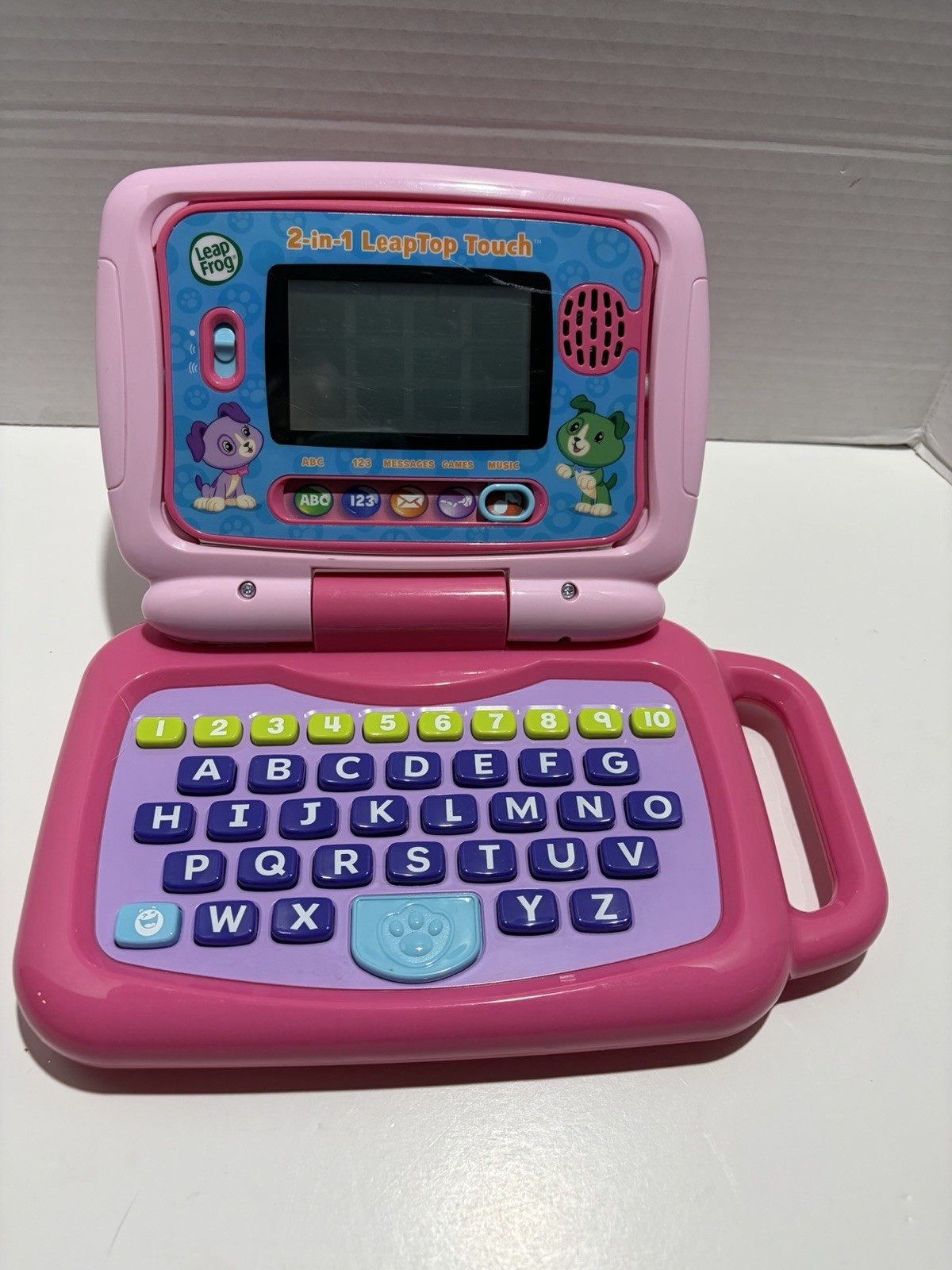 LeapFrog 2 In 1 My Own Leaptop Touch Laptop Tablet Computer For Kids Pink Tested