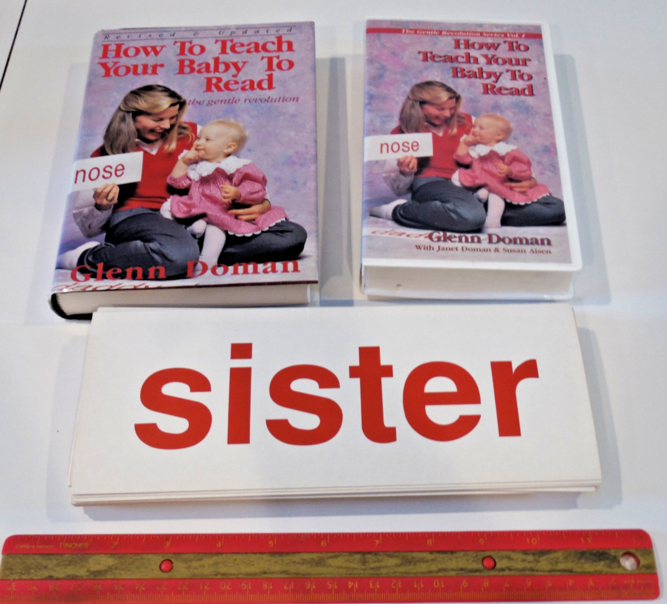 How To Teach Your Baby MATH READING KNOWLEDGE PHYSICALLY Glenn Doman Books Cards