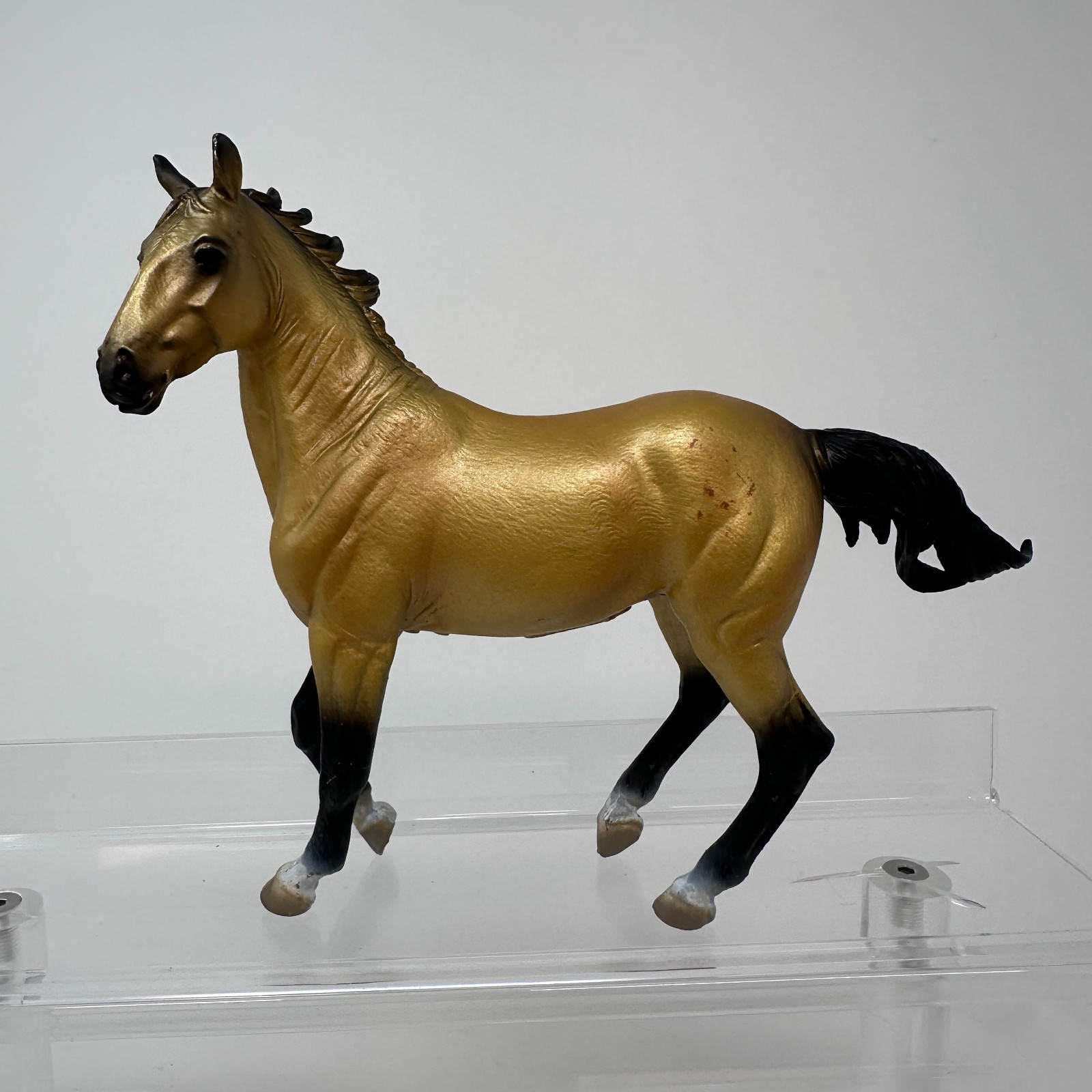 CollectA Akhal Teke Mare Figure Buckskin Horse Pony Stallion Figurine 6.5″ 2013
