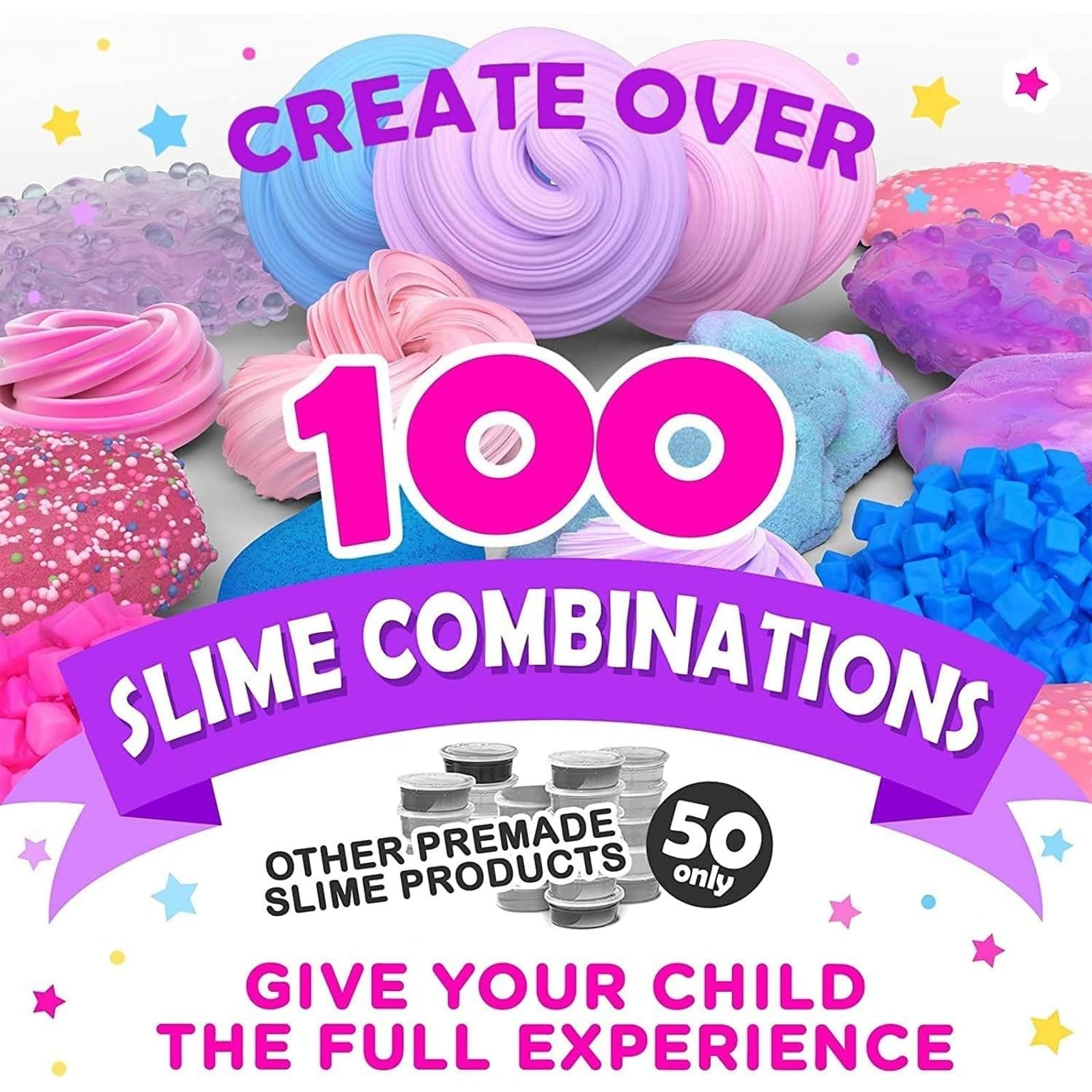 Original Stationery Slime Making Kit – Multicolor, Small, Multicolor