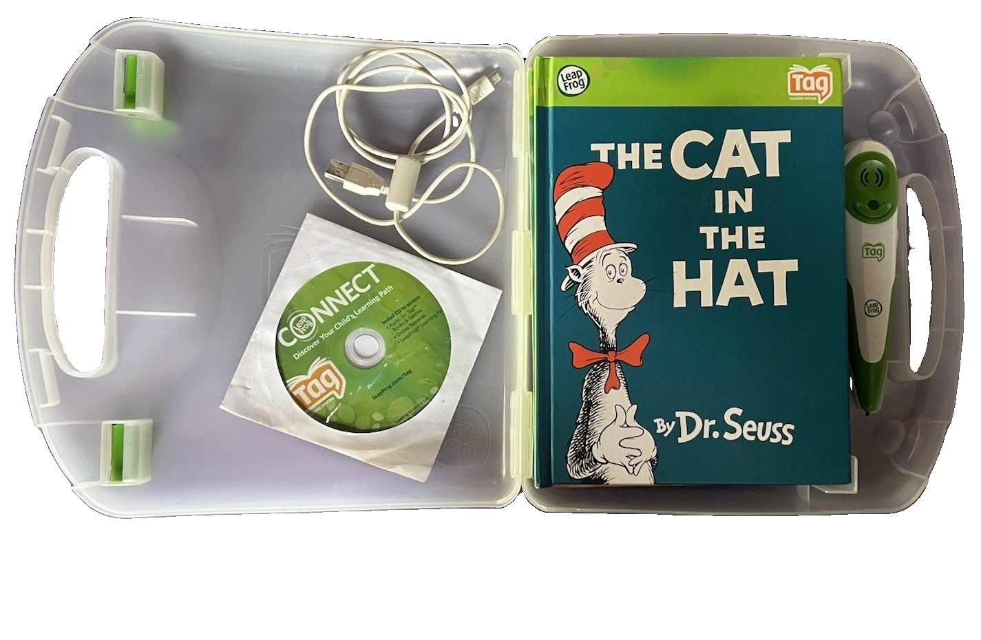 LeapFrog Tag Touch Reading System with Pen, 5 Books And Carry Case, Working