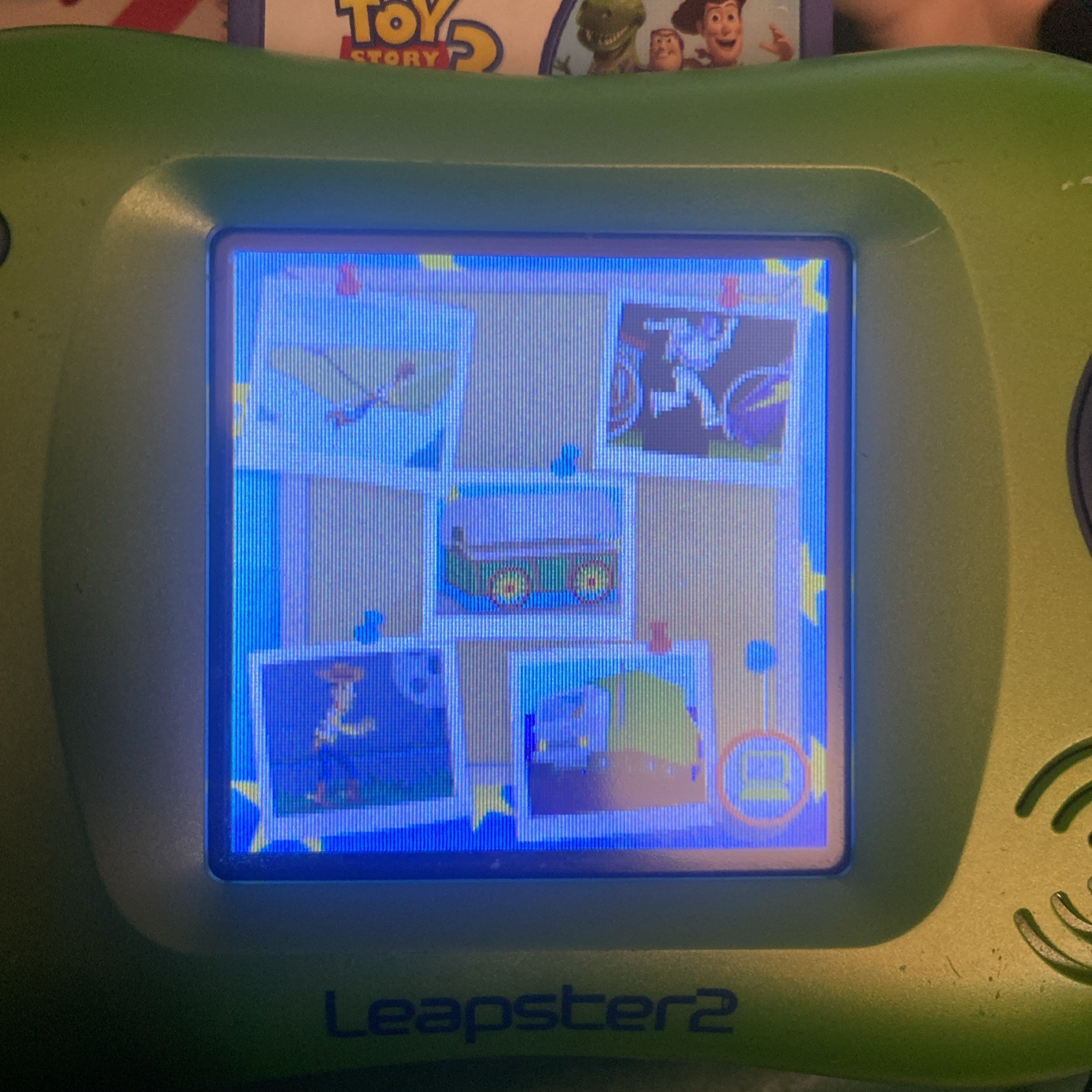 Leap Frog Leapster 2 Handheld Game, With 9 Games, Pre-Owned No Power Cord Works