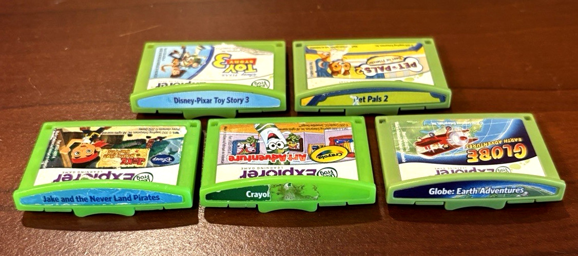 5 Leap Frog LeapPad Explorer Learning Game lot LeapPad 1 2 3 XDI Ultra Platinum