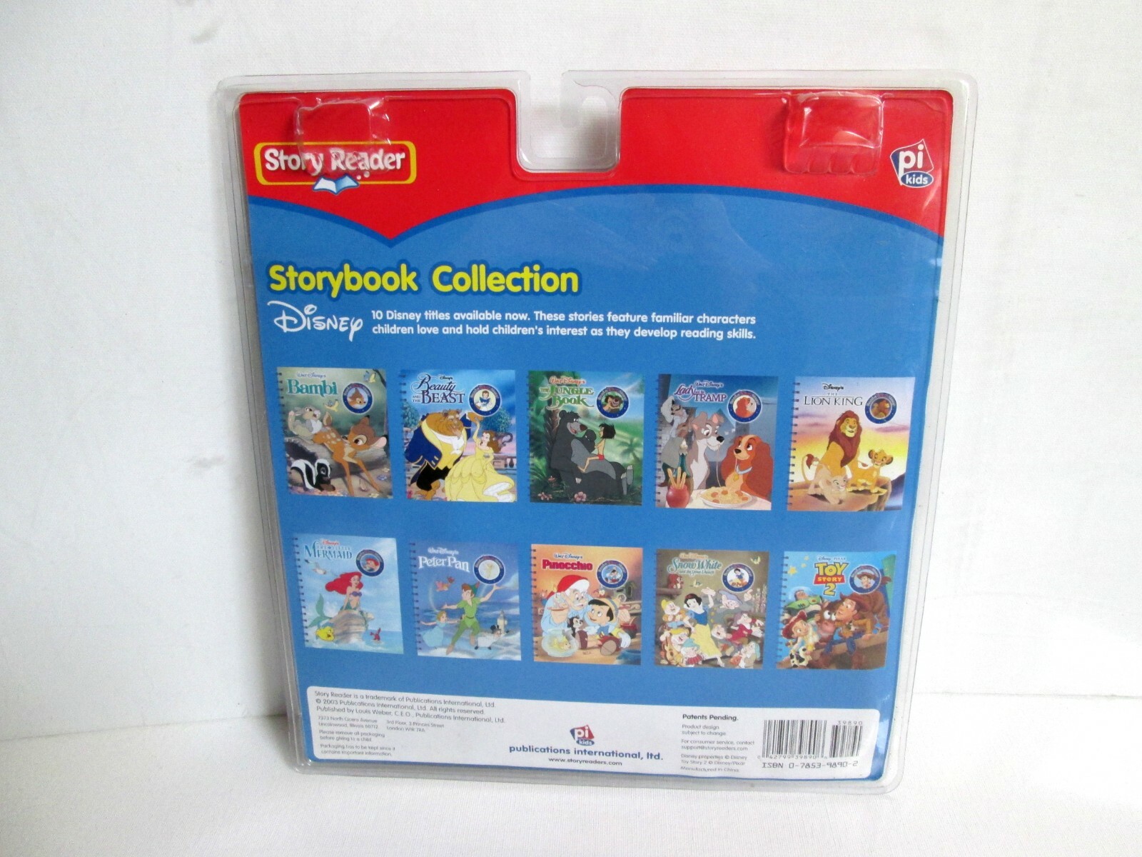 NEW PI Kids Story Reader 3 Disney Storybooks Toy Story 2 Pinocchio Jungle Book