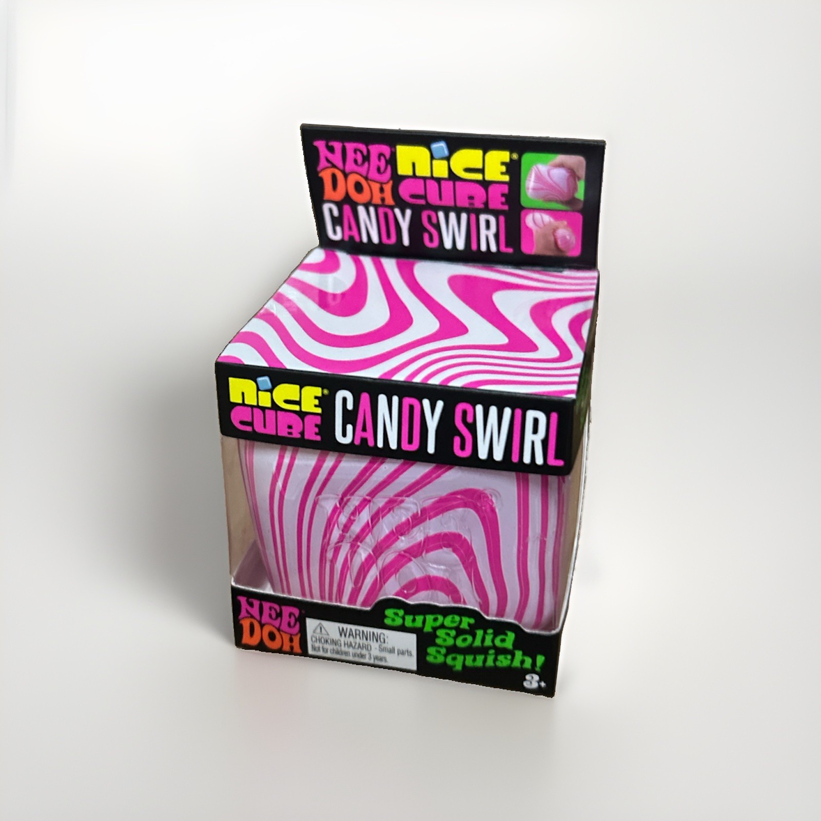 New Authentic NEEDOH Nice Cube Candy Swirl NEE DOH fidget Squeeze Toy