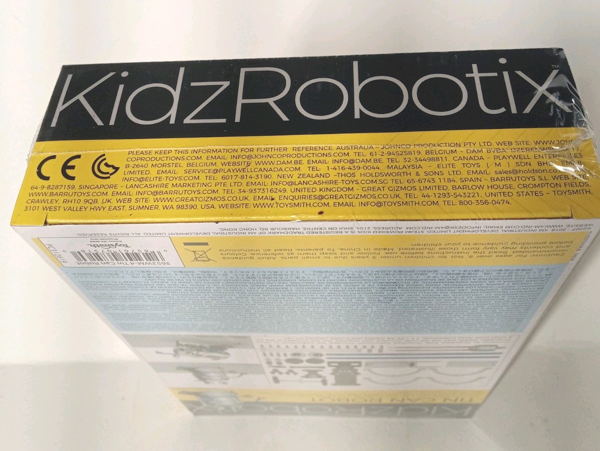 4M KidzRobotix Tin Can Robot Kit STEM Science Toy Brand New Sealed Box