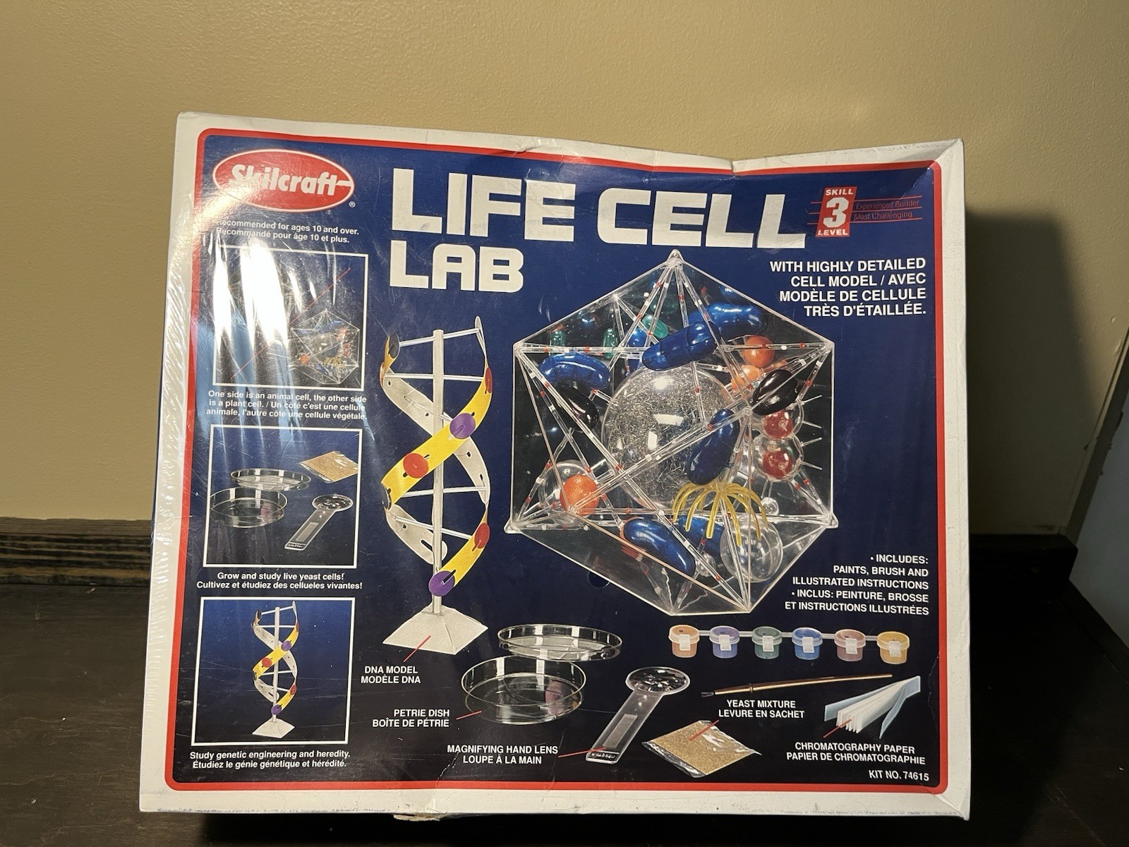 Skilcraft Life Cell Lab Study Kit 74615 Skill Level 3 Science Model NIB Sealed