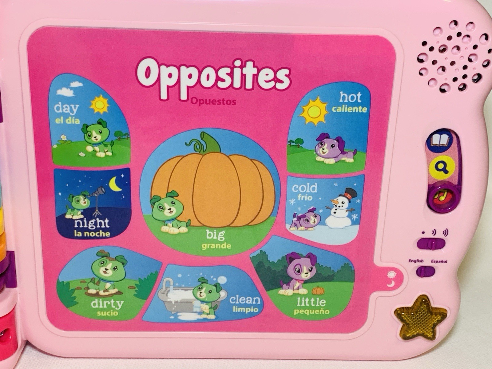 LeapFrog Scout & Violet 100 Words Book – Bilingual English/Spanish Learning Toy