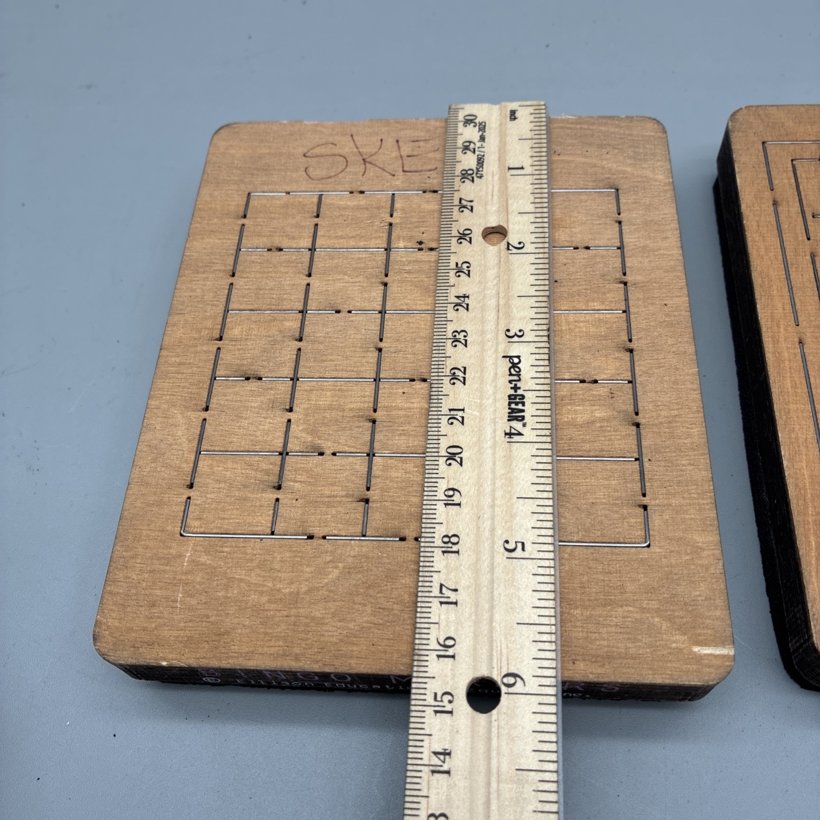 Ellison Educational 4” Bingo Card & Bingo Markers Wooden Die Cuts