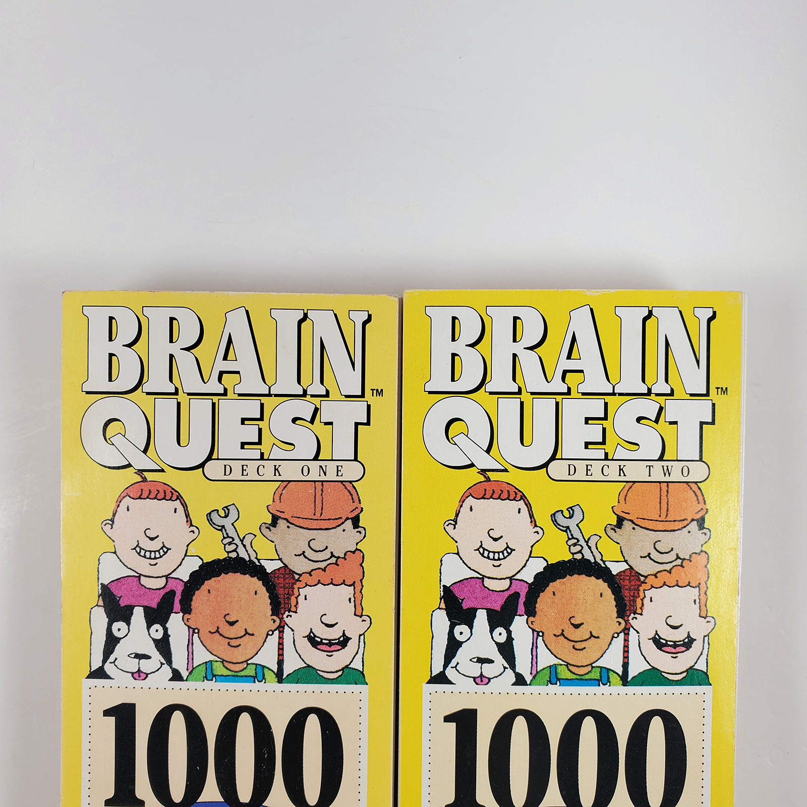 Vintage Brain Quest 1000 Questions & Answers Deck One & Two Ages 8-9 3rd Grade