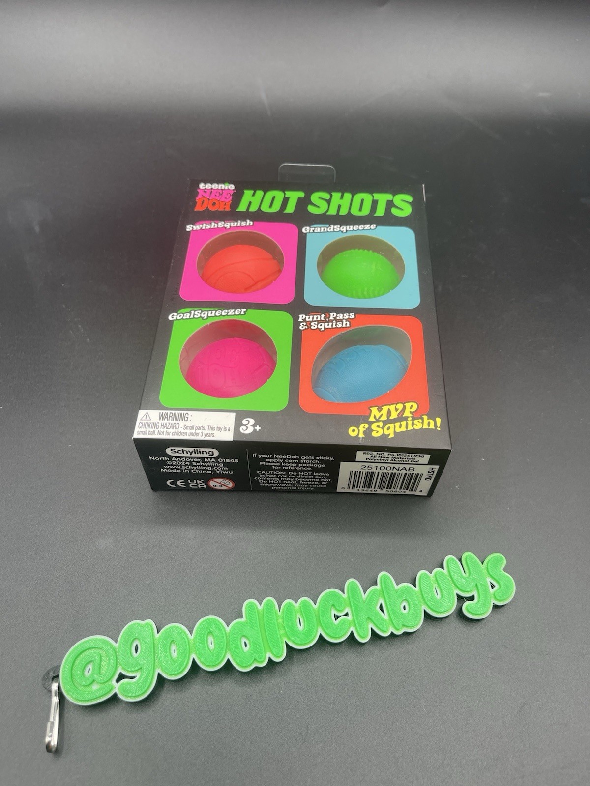 NeeDoh Teenie Hot Shots [Baseball, Soccer, Football, Basketball] New In Box