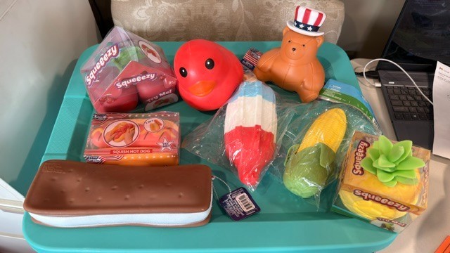 Viral🔥🌭Sunny Days Squeeezy Squish Hot Dog – 2 in 1 – Squishy Toy🌭