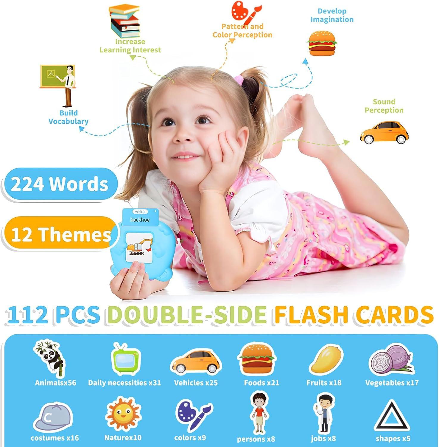 Talking Flash Cards Learning Machine – English, Spanish, French, German