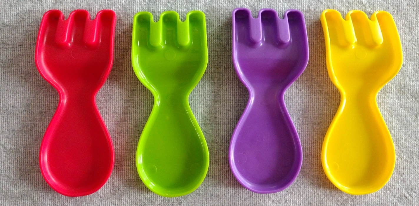 Leap Frog Leapfrog Shapes Sharing Replacement 4 Forks Red Purple Green Yellow