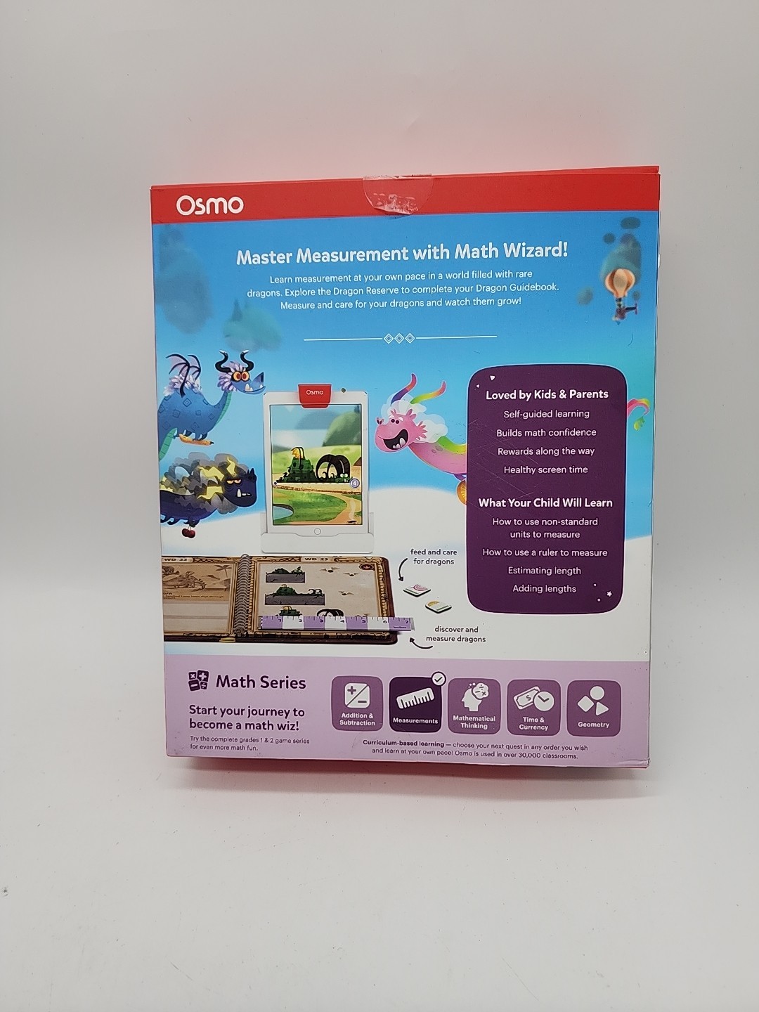 OSMO Math Wizard Secrets Of Dragons Educational Game Kids 1st 2nd Grade COMPLETE