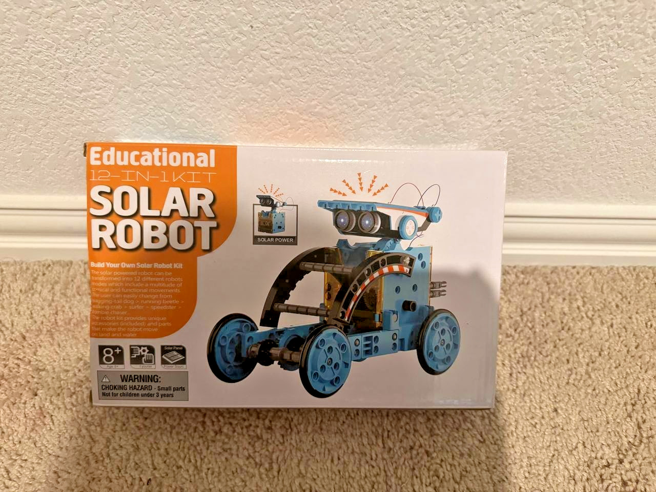 Solar Robot Kit DIY Toys Kids Ages 8+ STEM Educational 12-in-1 Kit