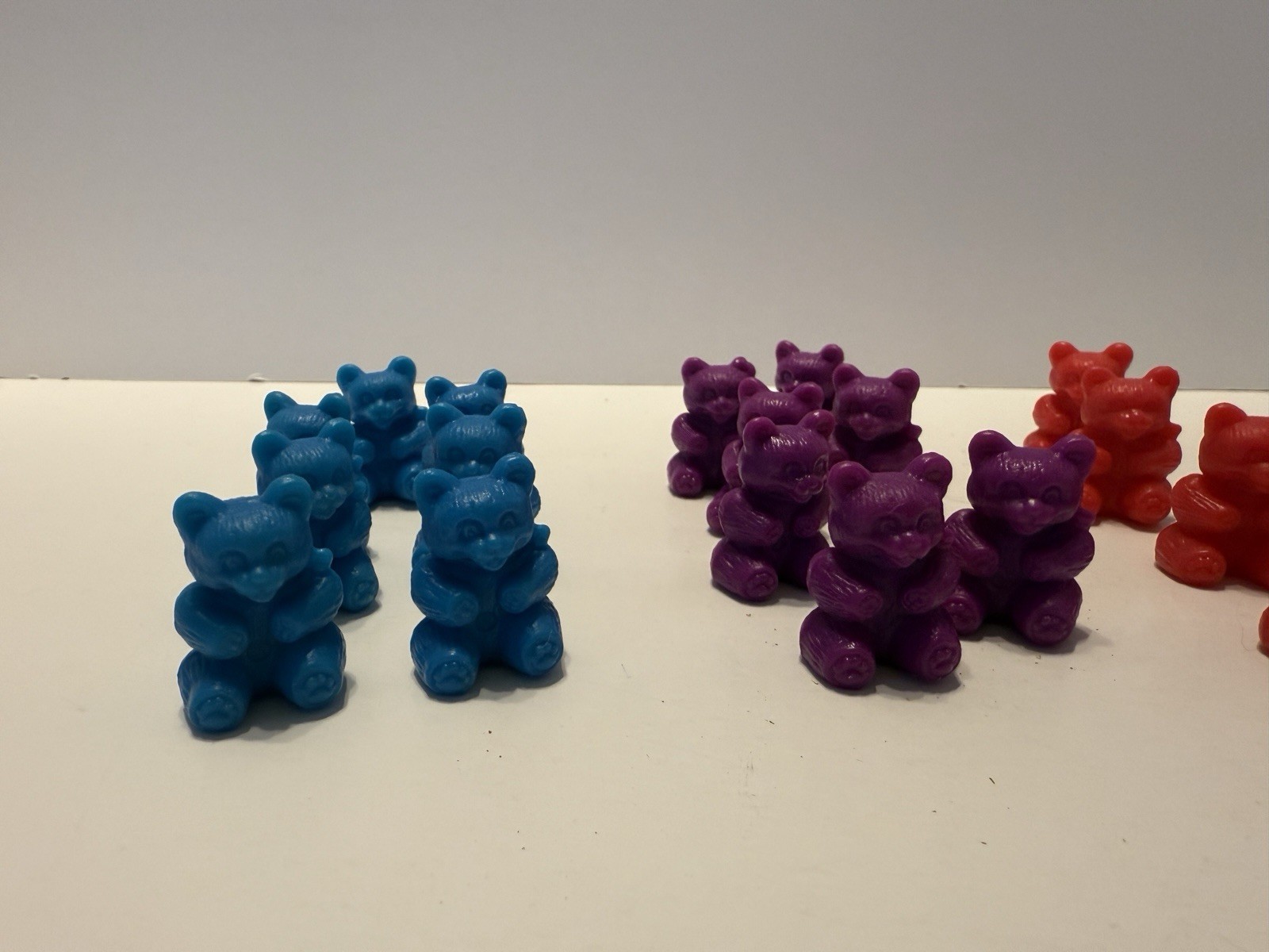 Educational Counting Teddy Bears Plastic 36 Pieces *used* From Early 2000s