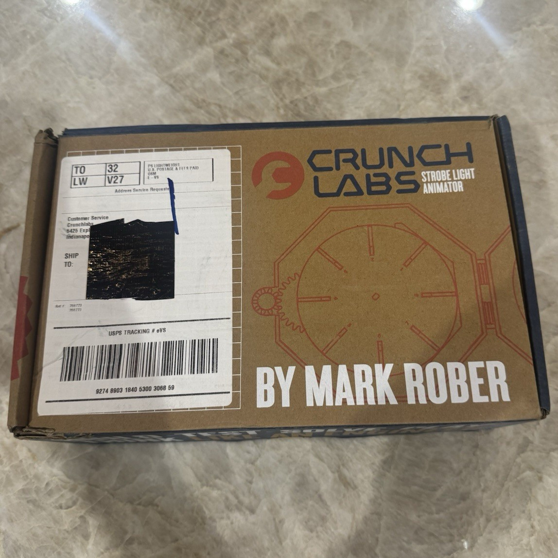 CrunchLabs Build Box Strobe Light Animator STEM Educational Kit by Mark Rober