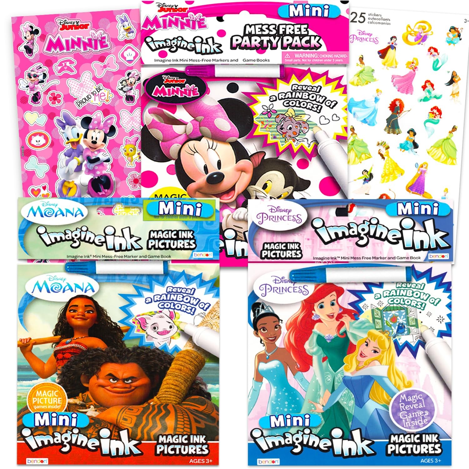 Disney Princess Magic Ink Coloring Book Set – Ink, Imagine