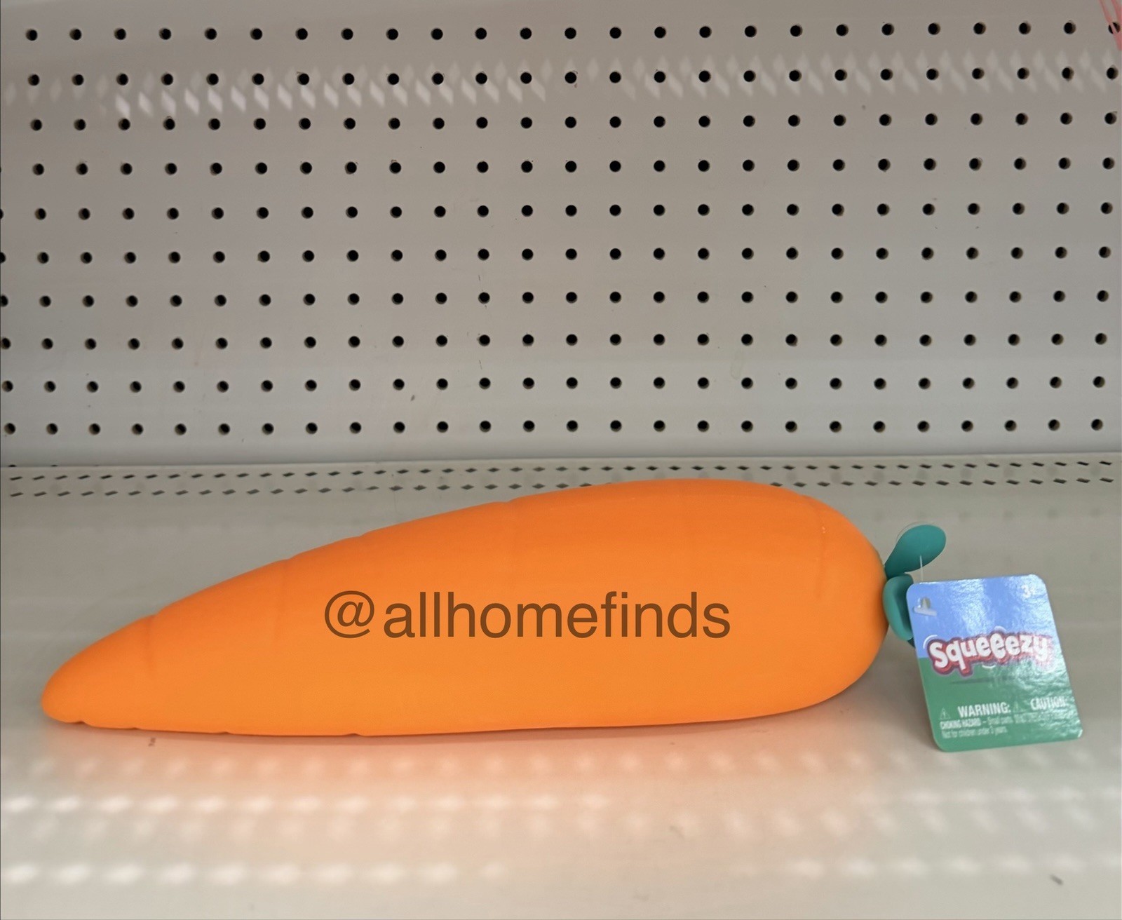 Sunny Days Jumbo Squeezy Carrot Orange Squishy Toy Stress Relief Sensory EASTER