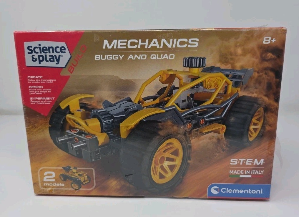 Clementoni Mechanics – Buggy and Quad Scientific Kit- Science & Play NEW