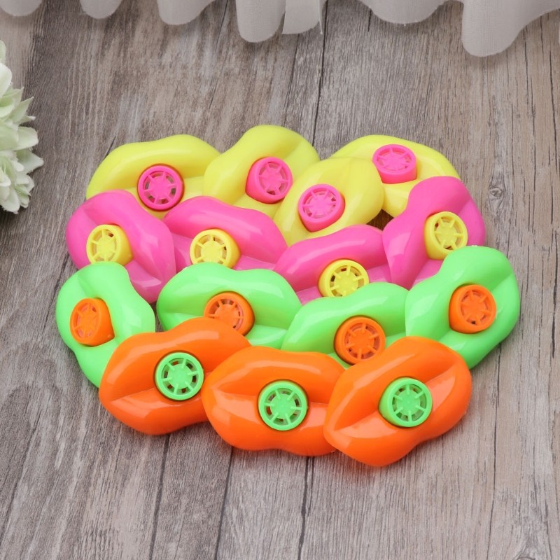 Kids Blowout Lip Shape Sound Maker Children’s Whistle Toy for School Game Party