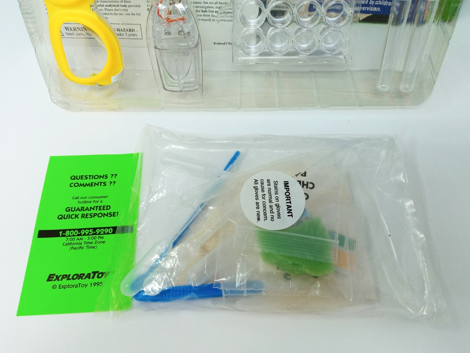 Beakmans World 1995 Biochem 101 Chemistry Experiment Set looks unused exploratoy