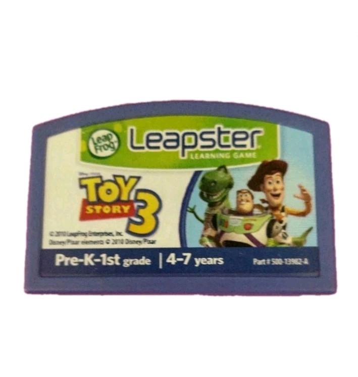 3pc. Leap Frog Leapster Game Cartridge Lot Star Wars Jedi Reading,Toy Story 3,UP