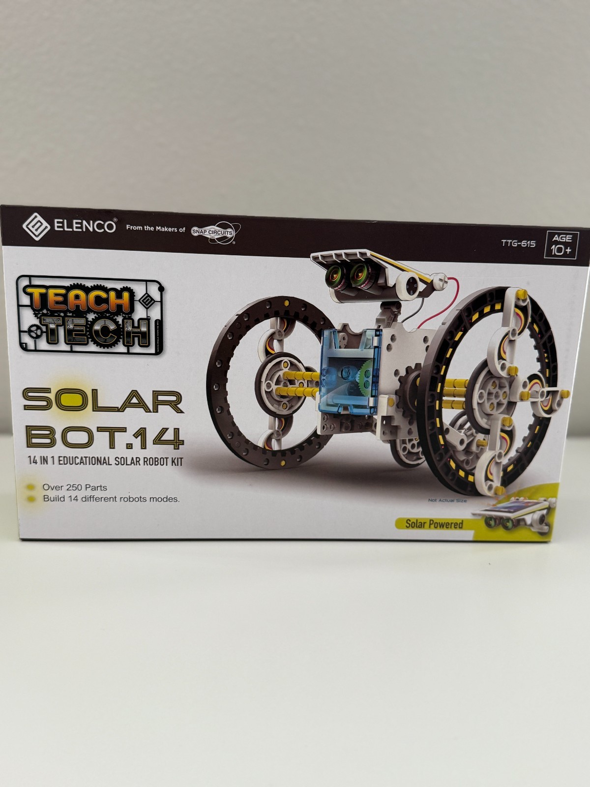Teach Tech SolarBot.14, Transforming Solar Robot Kit, STEM Learning Toys for Kid