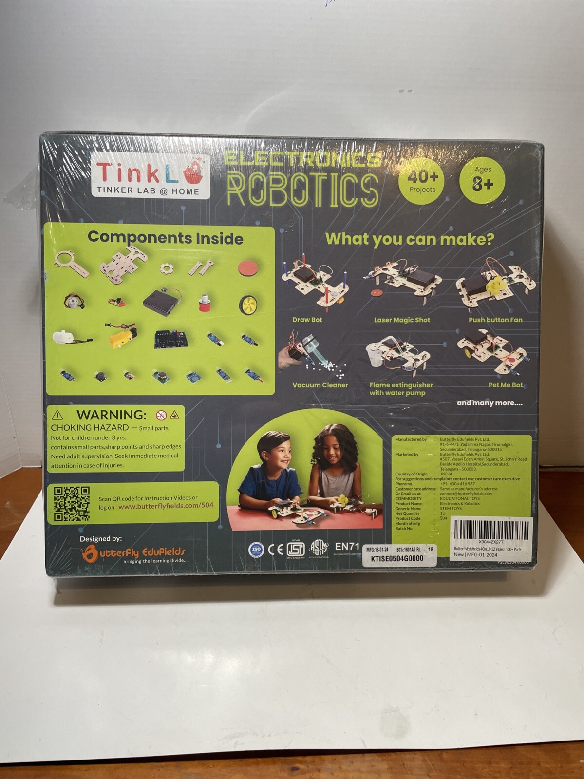 Tinker Lab. 40in1 STEM Robotics Kits for Kids 8+ YRS DIY Robotics NEW SEALED BOX