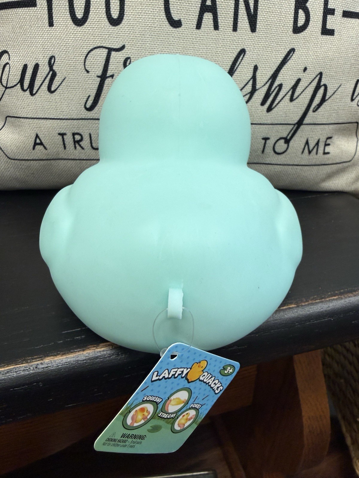 BRAND NEW Jumbo Squishy Duck Pastel Aqua 3+ Laffy Quacks 5″ Sunny Days Squishy