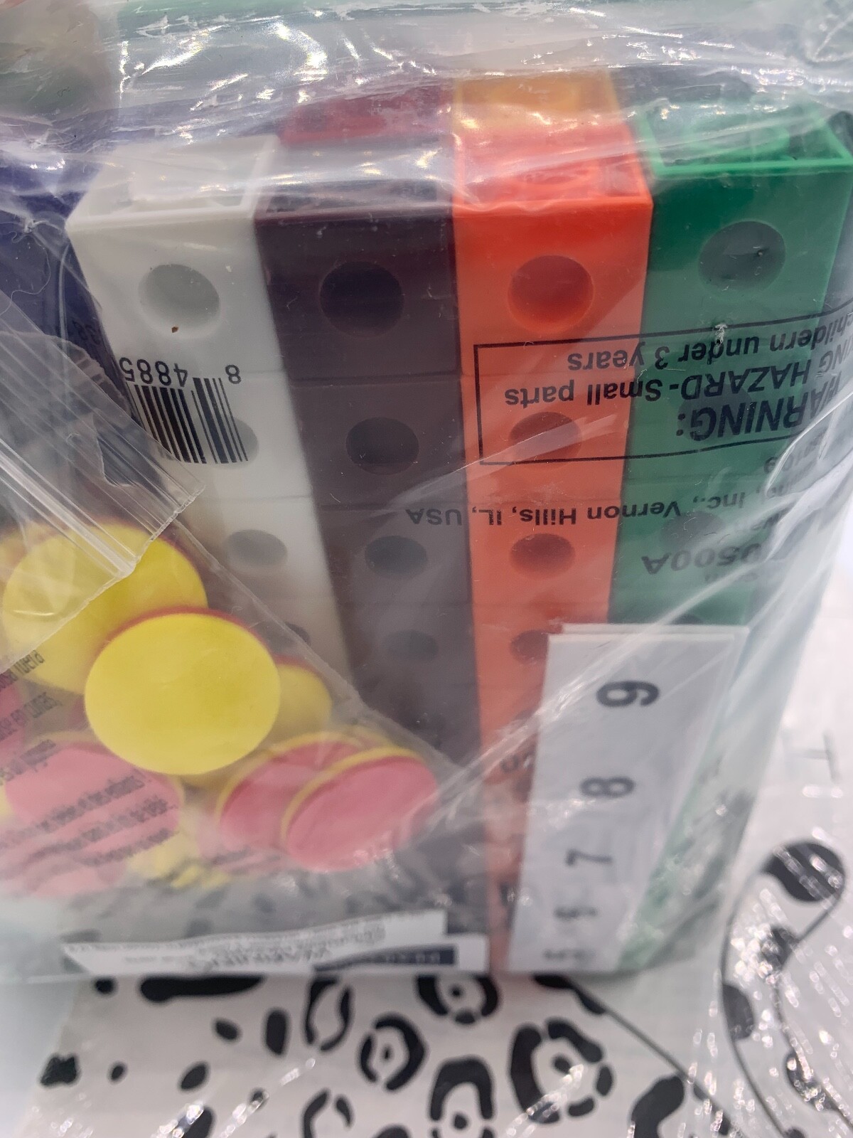 Hand 2 Mind Plastic Count Fraction Math Manipulative Equivalency Cubes Kit New