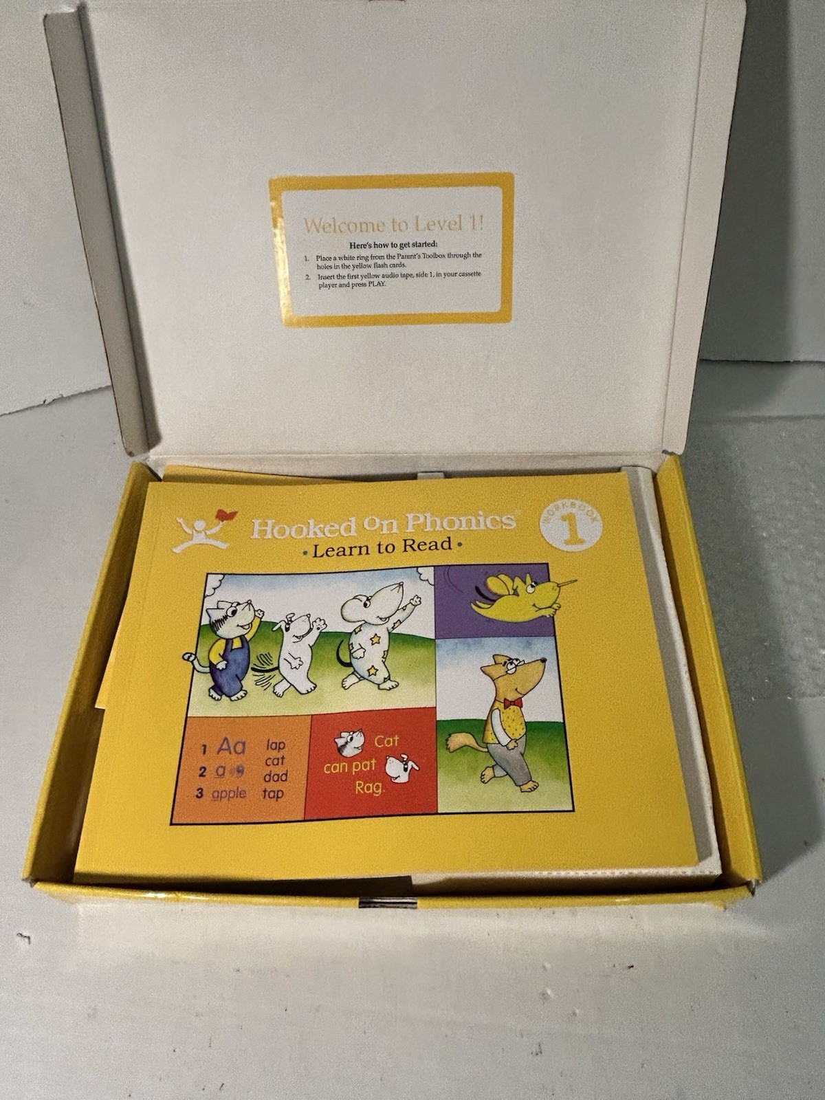 Vtg Hooked On Phonics Homeschool Learn To Read Level 1 Kit INCOMPLETE Read Desc