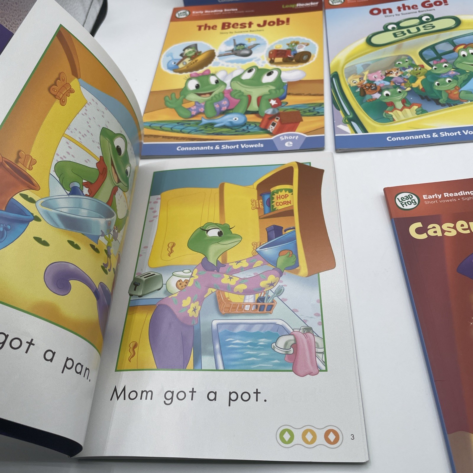Leap Frog Learn With Leap 10 DVD Set With 6 Books Leaped Reader Pen w USB READ