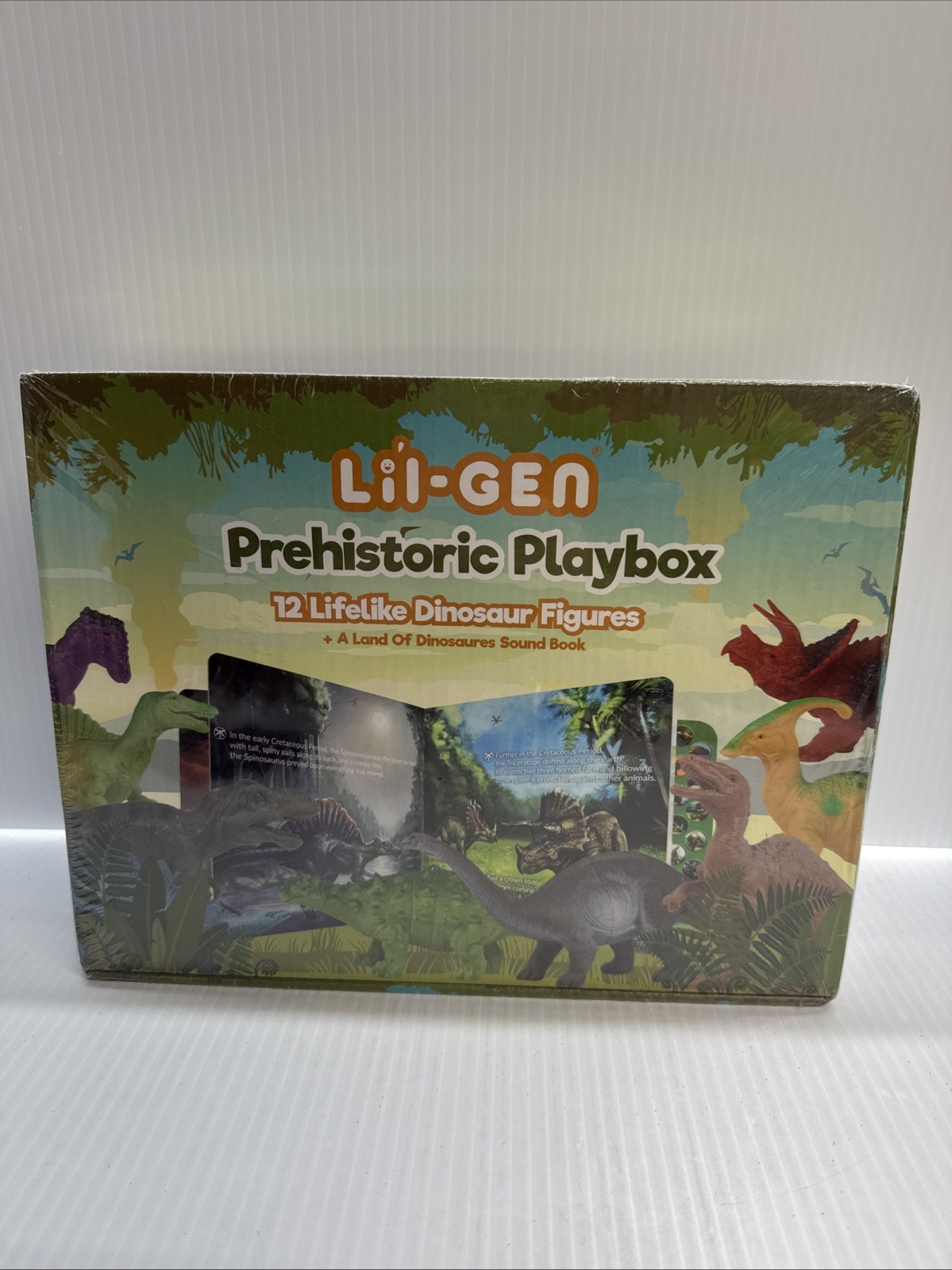Lil-Gen Prehistoric Playbox 12 Lifelike Dinosaur Figures