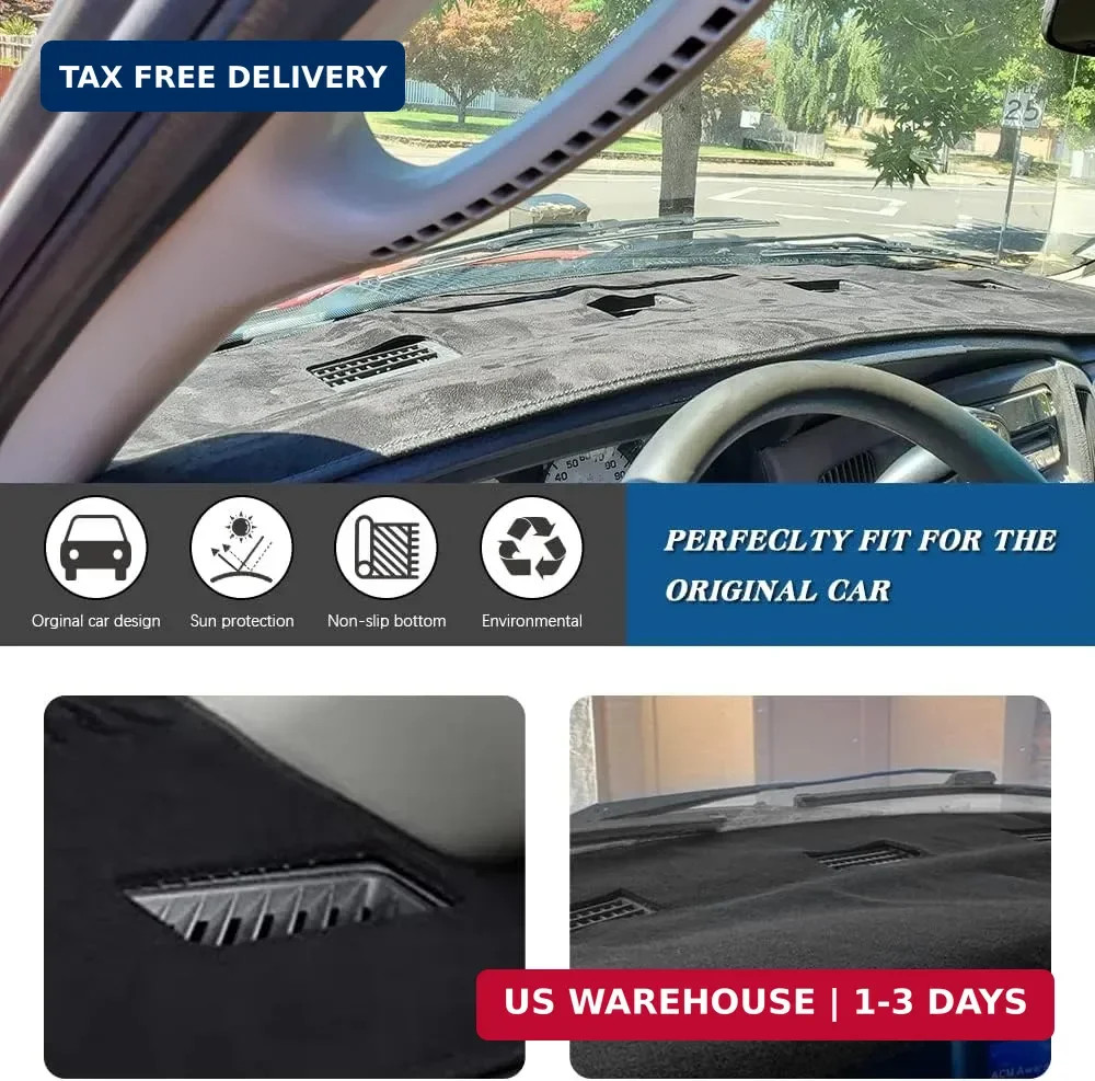 Black Dashboard Cover Mat for 02-05 Dodge Ram 1500 & 03-05 2500/3500 Dash Pad