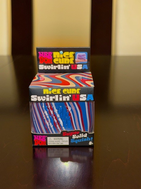 ***ONE*** NeeDoh Nice Cube 4th Of July Swirl – 100% AUTHENTIC NIB!