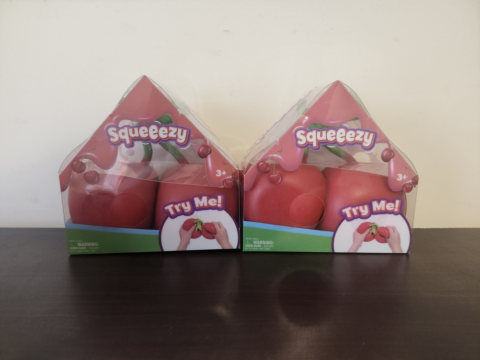2X Sunny Days Squeeezy Cherries Squishy Toy Stress Relief Sealed VIRAL TIKTOK