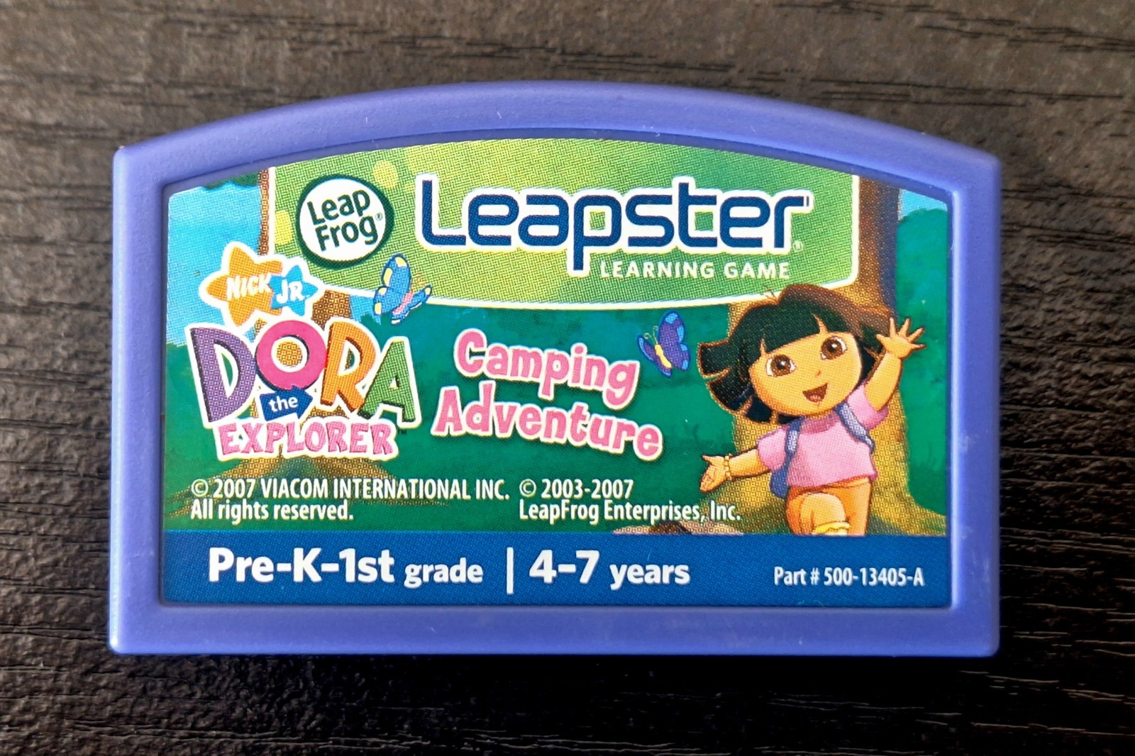 LeapFrog Leapster 2 Pink Purple Learning System + Dora Camping Adventure Tested