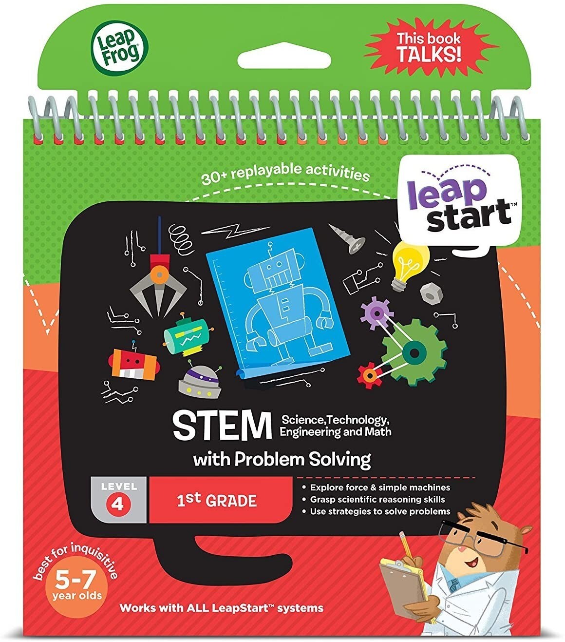 LeapFrog LeapStart 1st Grade STEM Activity Book Level 4, 1st Grade
