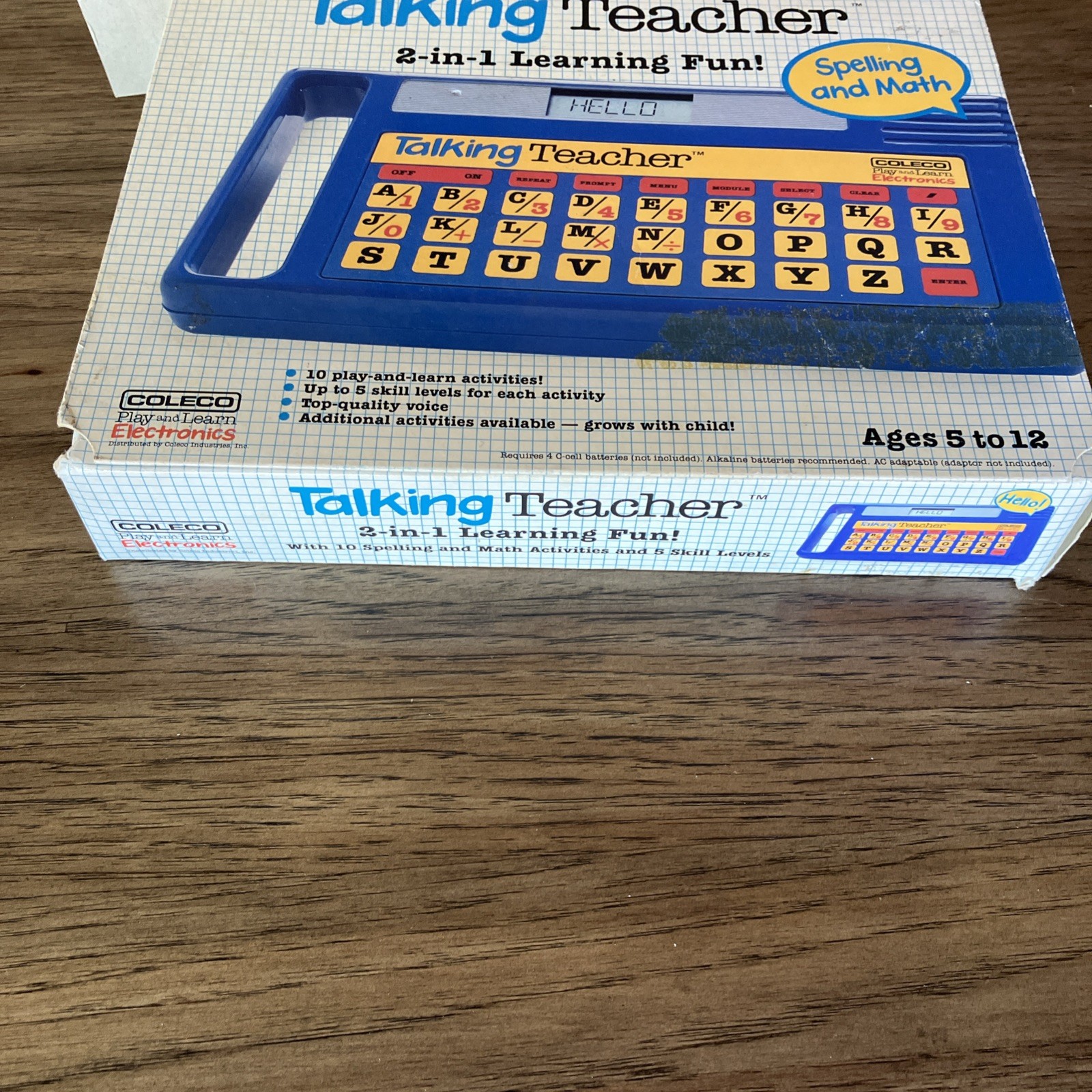 Vintage Coleco Talking Teacher Educational Toy Play & Learn Model 8100 WORKS