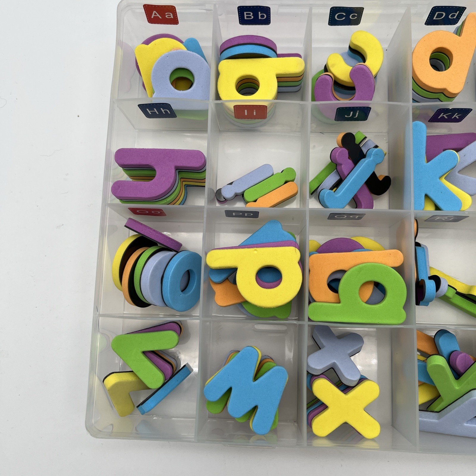 165 Pc Magnetic Lowercase Alphabet Letters Foam ABC Set Storage Case
