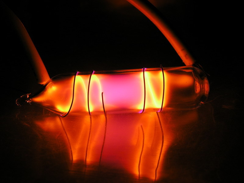 Neon gas ampoule, purity 99.999% element sample PREMIUM VERSION
