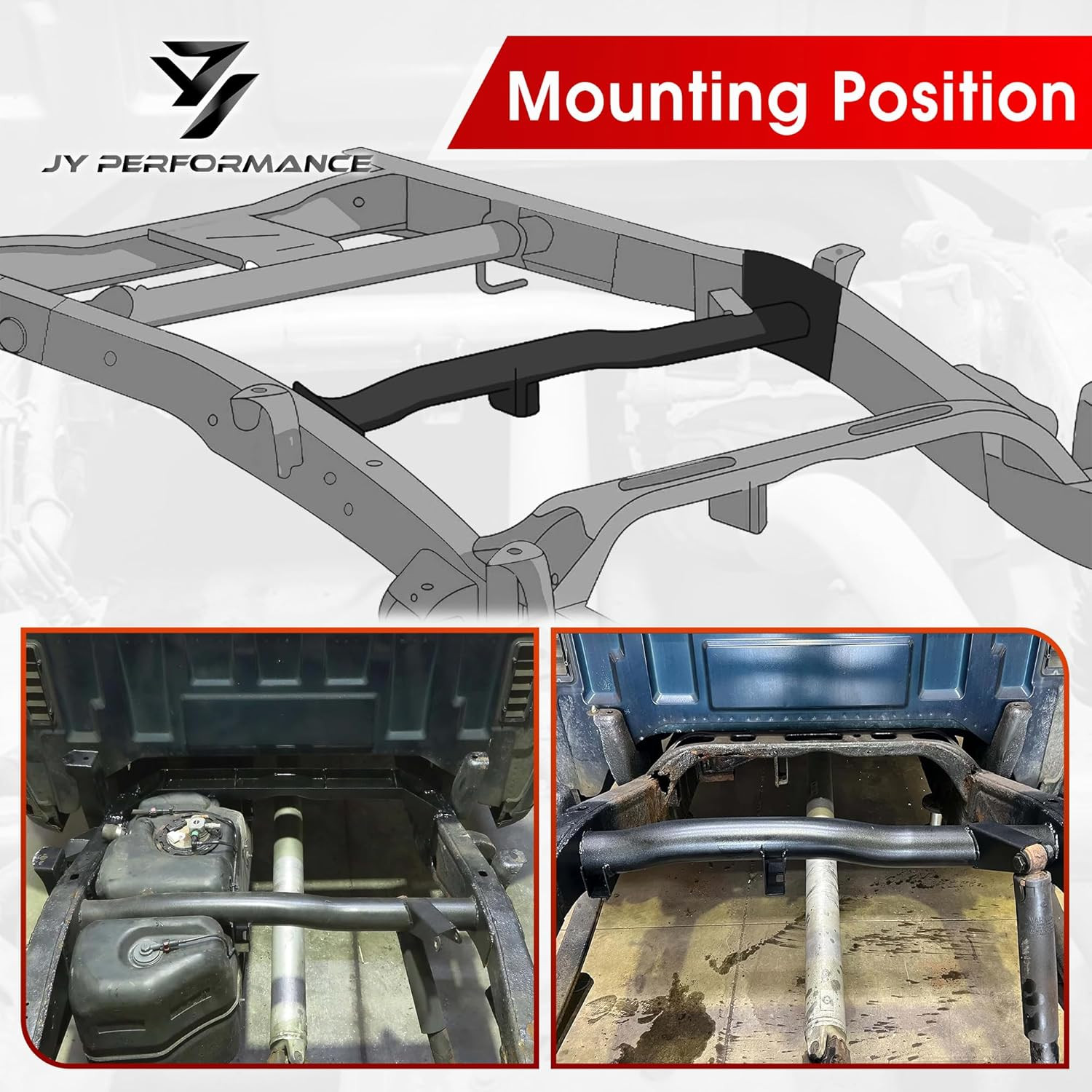 Rear Fuel Tank Support Crossmember Compatible for 2007-2014 Chevy Silverado 1500