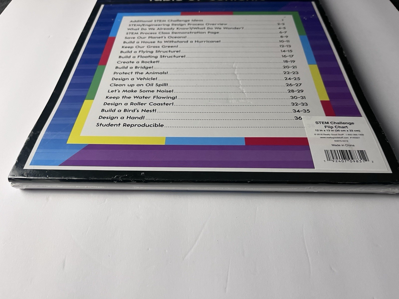Really Good Stuff STEM Challenge Flip Chart Classroom Teacher Lesson Guide New